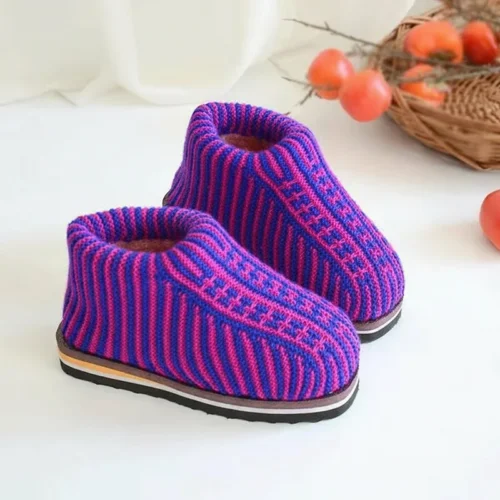 Handmade Cotton Shoes, Thermal Winter Shoes